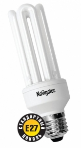Лампа компактная люминесцентная энергосберегающая 94034 NCL-4U-25-827-E27 Navigator 4607136940345 
			