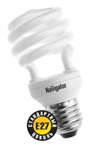 Лампа компактная люминесцентная энергосберегающая 94053 NCL-SH10-25-860-E27 Navigator 4607136940536 
			