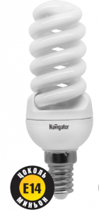Лампа компактная люминесцентная энергосберегающая 94098 NCLP-SF-11-827-E14 Navigator 4607136940987 
			