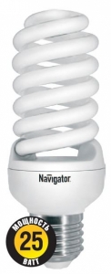 Лампа компактная люминесцентная энергосберегающая 94355 NCLP-SF-25-827-E27 Navigator 4607136943551 
			