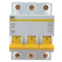 Автоматический выключатель ВА47-29 3Р 8А 4,5кА характеристика В ИЭК MVA20-3-008-B 
			